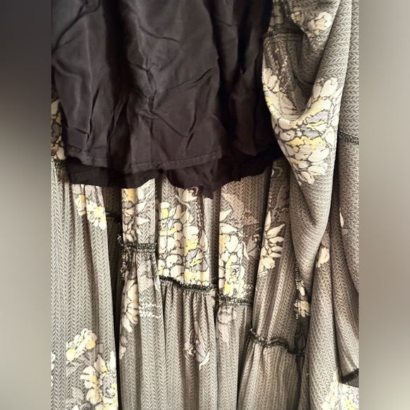 Free People Black Floral Midi Dress - Picture 9 of 11